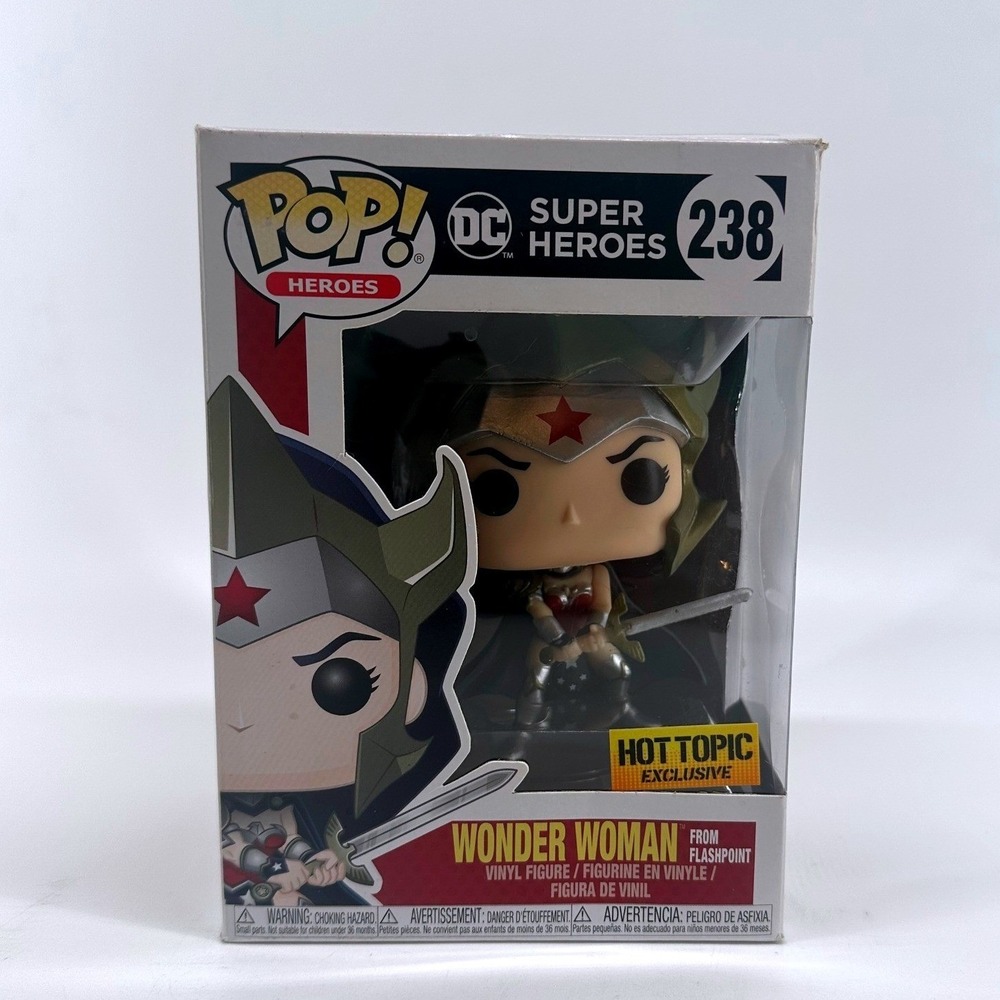 Funko Pop DC Super Heroes Wonder Woman Flashpoint 238 Hot Topic Exclusive Vinyl